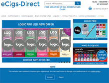 Tablet Screenshot of ecigs-direct.com